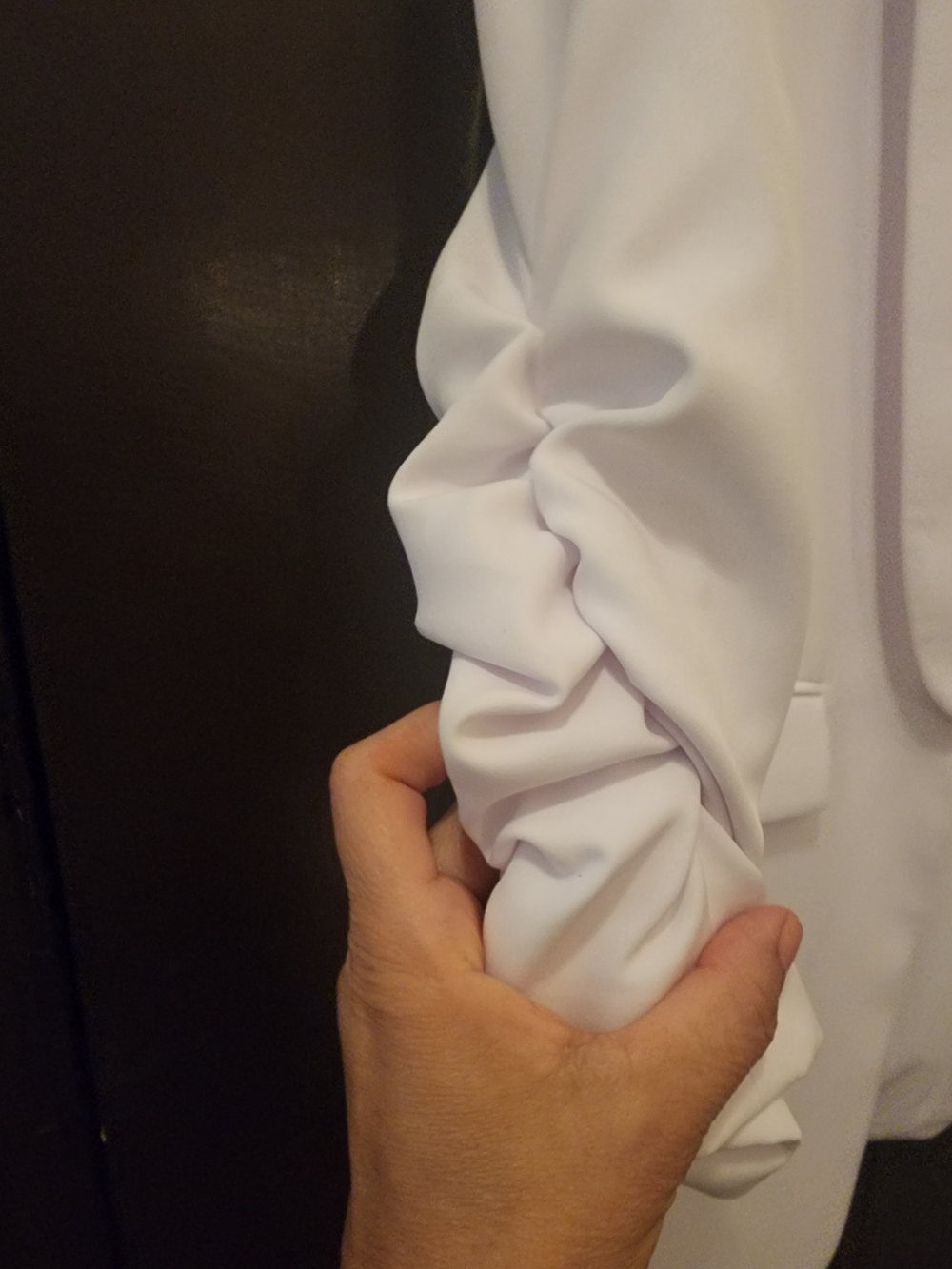 Gianni Bini White Open-Front Blazer Jacket - Picture 3 of 4